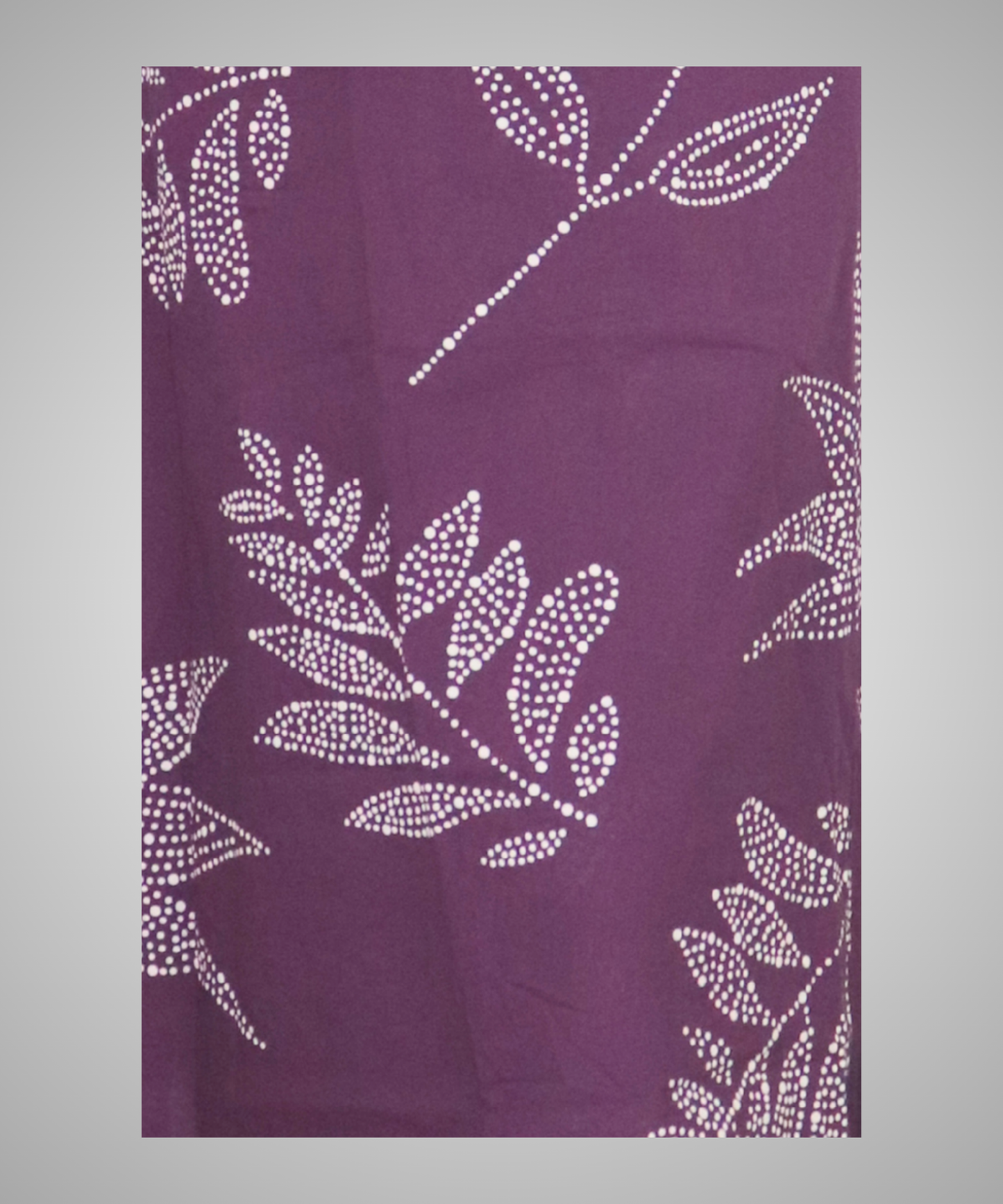 Women's Sleeveless Coordinated outfit, Purple with White Dotted Floral Print