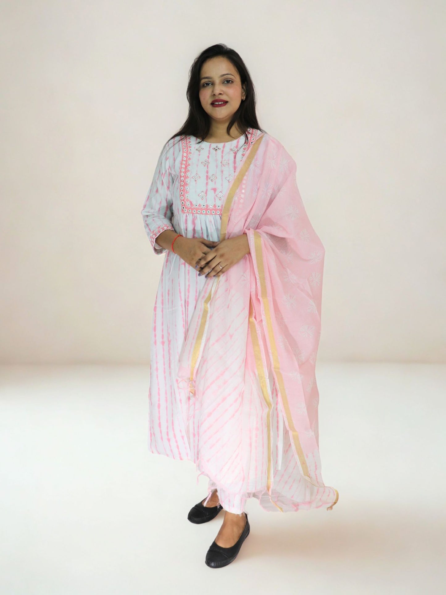 Women Viscose Printed Kurta Pant With Dupatta