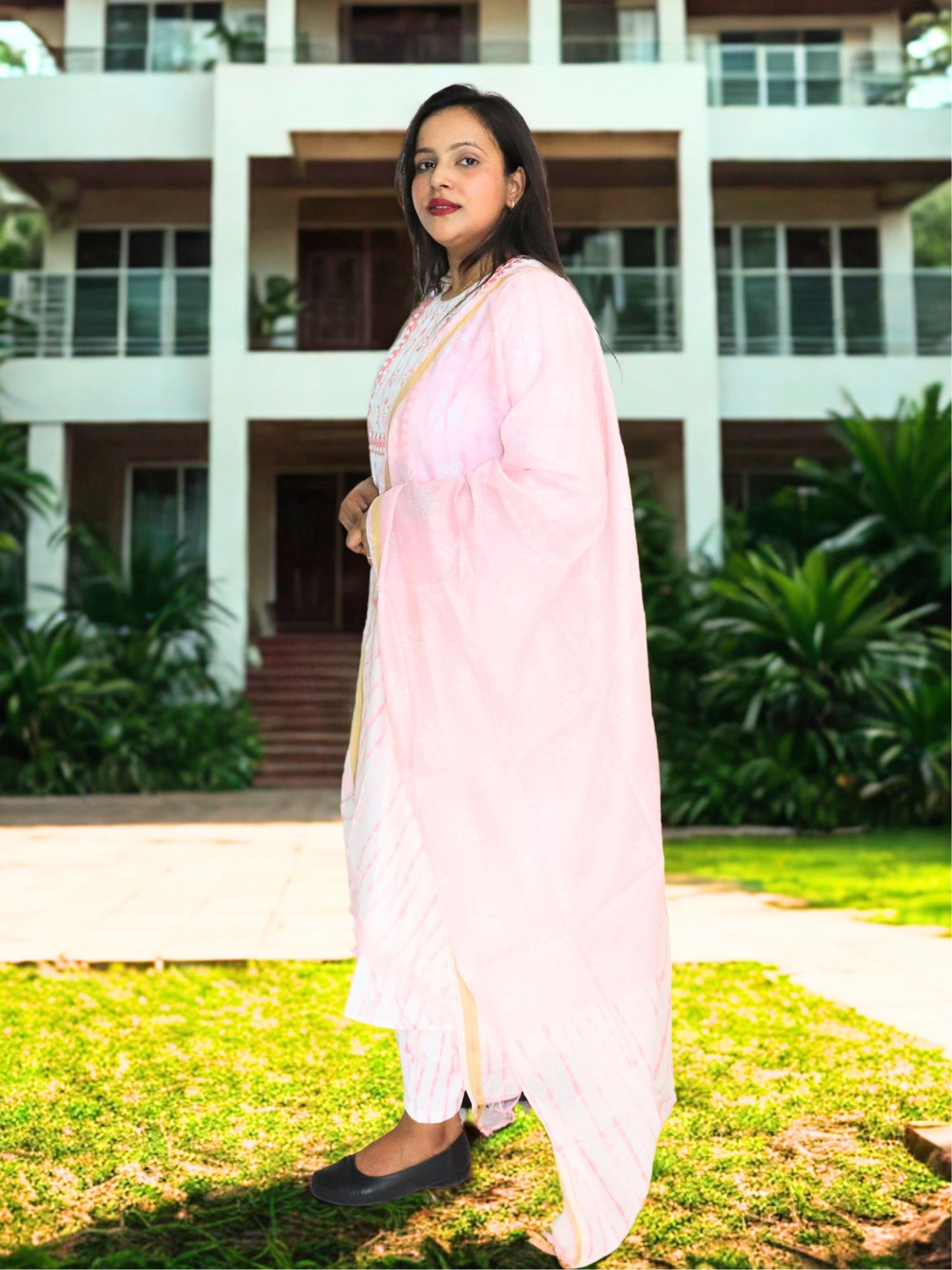 Women Viscose Printed Kurta Pant With Dupatta