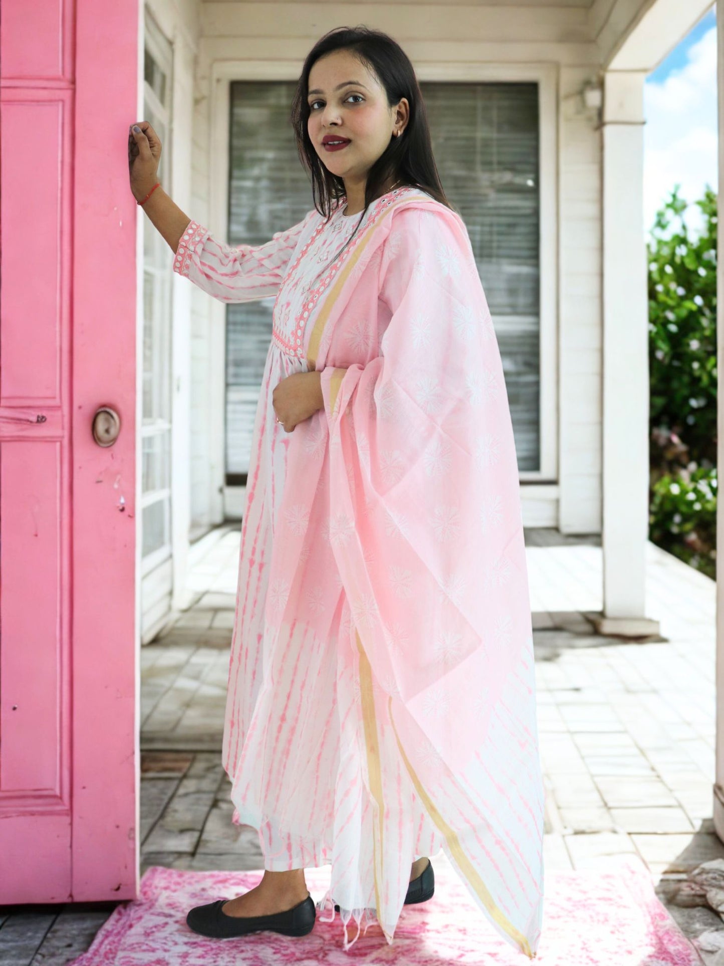 Women Viscose Printed Kurta Pant With Dupatta