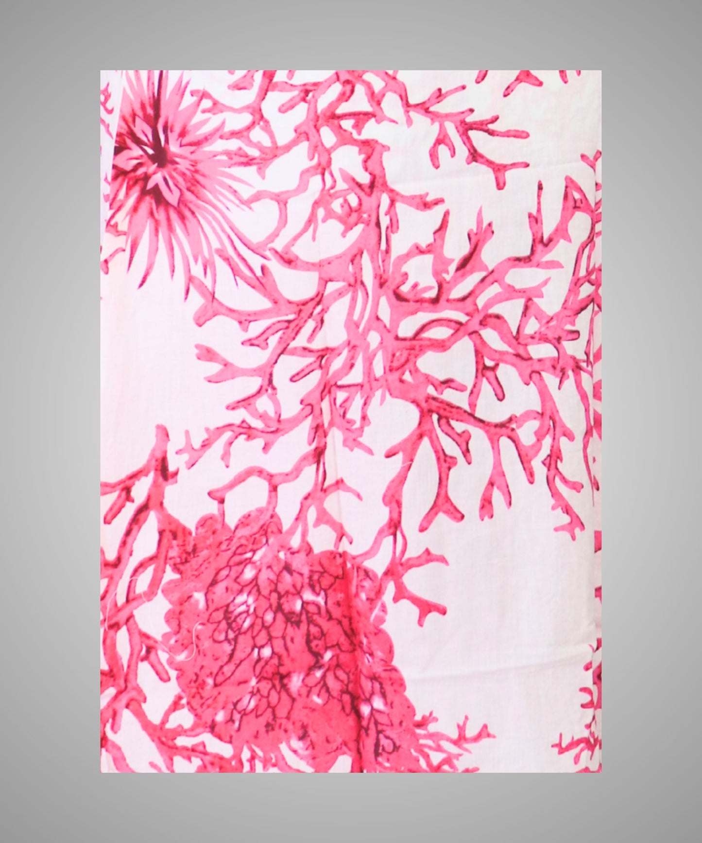 Women's Floral Print Sleeveless Co-ord Set, White and Pink, Coral Pattern