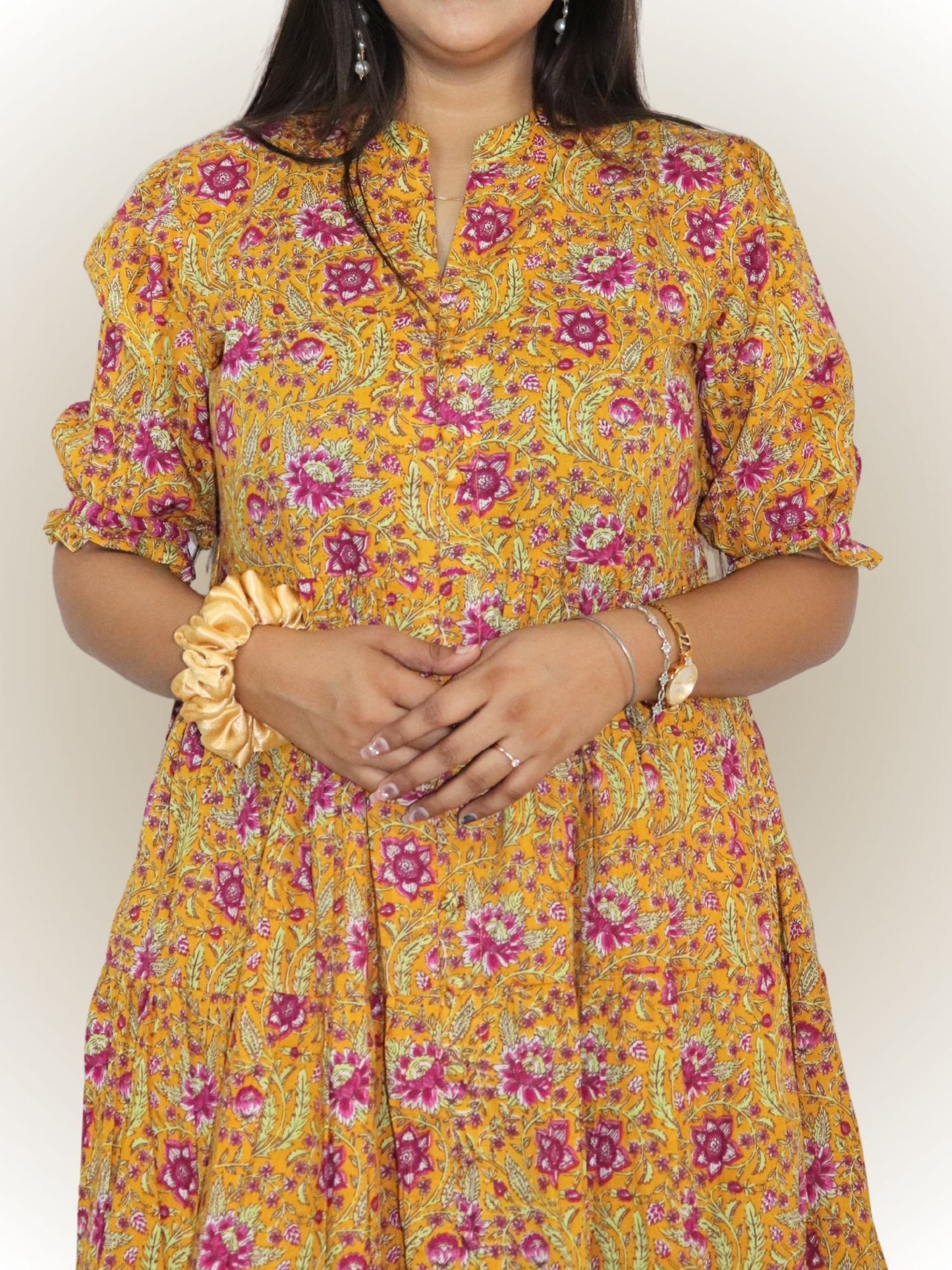 Flared Comfortable Cotton Printed Anarkali Kurta for Women